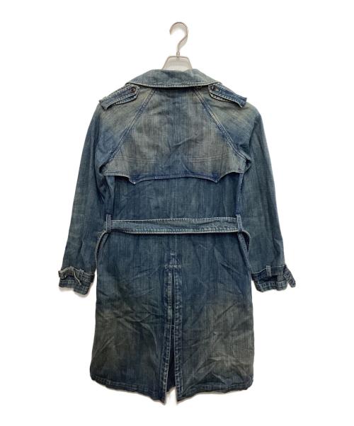 RALPH LAUREN（ラルフローレン）RALPH LAUREN (ラルフローレン) デニムトレンチコート ブルー サイズ:Mの古着・服飾アイテム