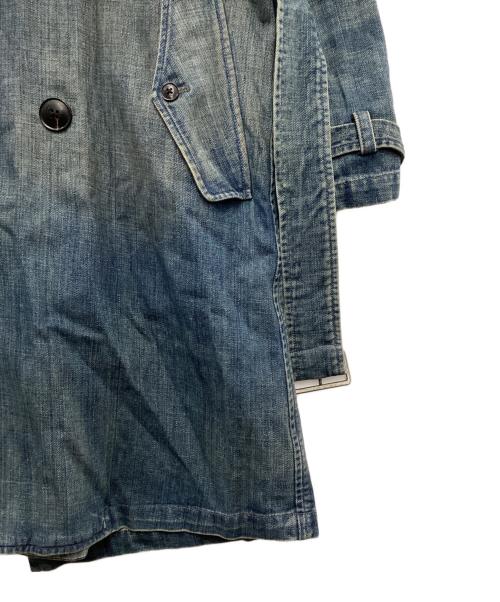 RALPH LAUREN（ラルフローレン）RALPH LAUREN (ラルフローレン) デニムトレンチコート ブルー サイズ:Mの古着・服飾アイテム