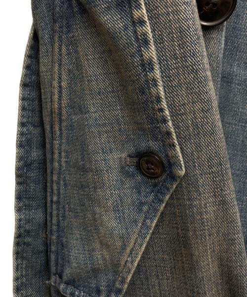 RALPH LAUREN（ラルフローレン）RALPH LAUREN (ラルフローレン) デニムトレンチコート ブルー サイズ:Mの古着・服飾アイテム