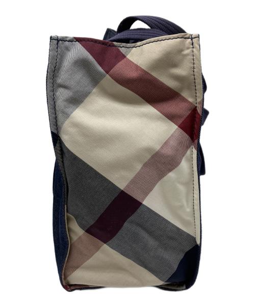 BLUE LABEL CRESTBRIDGE（ブルーレーベルクレストブリッジ）BLUE LABEL CRESTBRIDGE (ブルーレーベルクレストブリッジ) トートバッグ ネイビーの古着・服飾アイテム