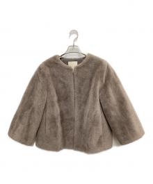 自由区（ジユウク）の古着「ウールムートン ショートジャケット」｜ブラウン