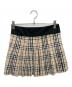 BURBERRY BLUE LABEL (バーバリーロンドンブルーレーベル) ノバチェックミニスカート ブラック×ベージュ サイズ:38：7000円
