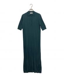 RIM.ARK（リムアーク）の古着「Little flare knit dress」｜ブルー