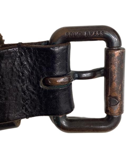 htc（エイチティーシー）HTC (エイチティーシー) スタッズベルト ブラウンの古着・服飾アイテム