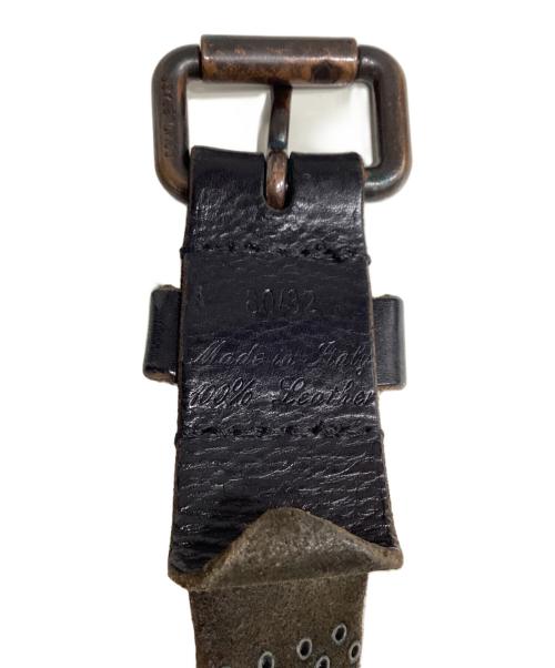 htc（エイチティーシー）HTC (エイチティーシー) スタッズベルト ブラウンの古着・服飾アイテム