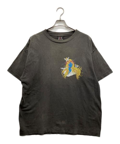 SAINT MICHAEL（セントマイケル）SAINT MICHAEL (セントマイケル) SS TEE / BLUE FACE ブラック サイズ:XLの古着・服飾アイテム