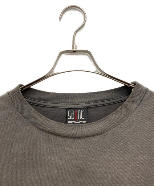 SAINT MICHAEL（セントマイケル）SAINT MICHAEL (セントマイケル) SS TEE / BLUE FACE ブラック サイズ:XLの古着・服飾アイテム