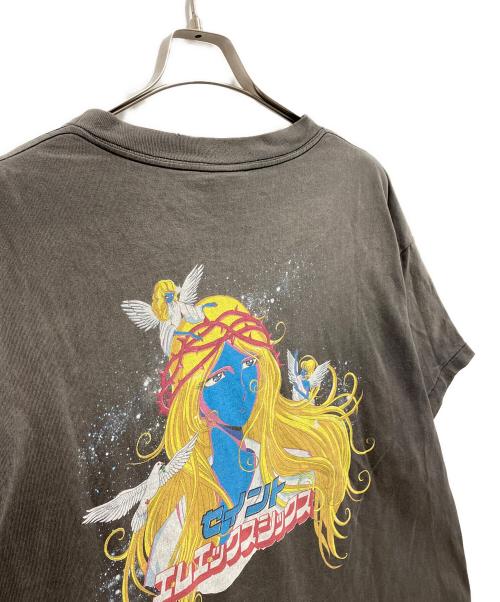 SAINT MICHAEL（セントマイケル）SAINT MICHAEL (セントマイケル) SS TEE / BLUE FACE ブラック サイズ:XLの古着・服飾アイテム