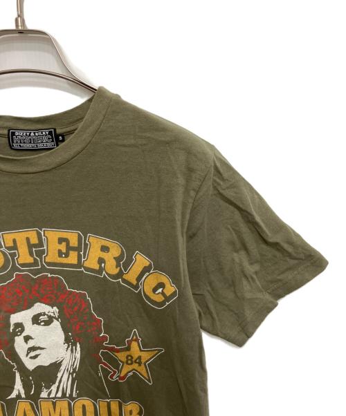 Hysteric Glamour（ヒステリックグラマー）Hysteric Glamour (ヒステリックグラマー) GRATEFUL HYS Tシャツ グリーン サイズ:Sの古着・服飾アイテム