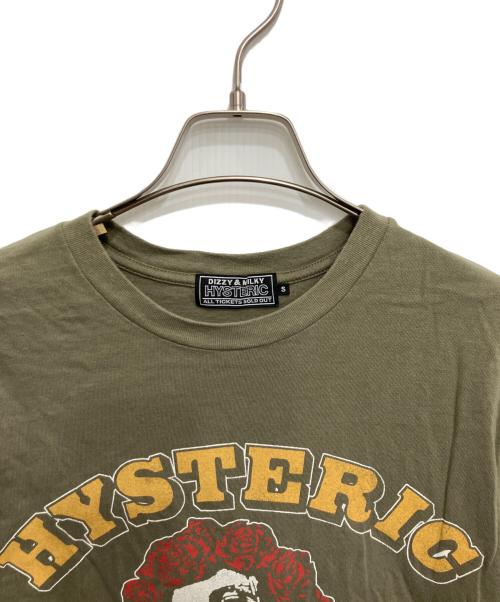 Hysteric Glamour（ヒステリックグラマー）Hysteric Glamour (ヒステリックグラマー) GRATEFUL HYS Tシャツ グリーン サイズ:Sの古着・服飾アイテム