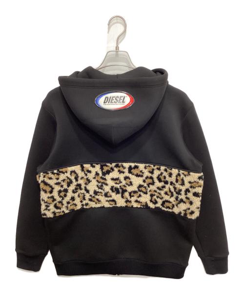 DIESEL（ディーゼル）DIESEL (ディーゼル) ボアラインジップパーカー ブラック サイズ:Sの古着・服飾アイテム