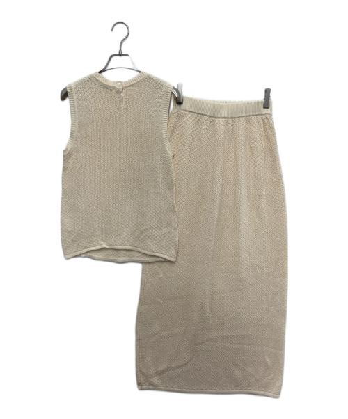 ENOF（イナフ）ENOF (イナフ) summer knit setup ベージュ サイズ:Mの古着・服飾アイテム