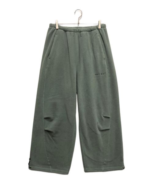 YDOT（ワイドット）YDOT (ワイドット) TECH FLEECE CIRCLE Buggy Pants(テックフリースサークルバギーパンツ) 黄緑 サイズ:Mの古着・服飾アイテム