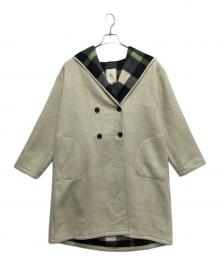 CRESTBRIDGE（クレストブリッジ）の古着「フーディーロングコート」｜ベージュ