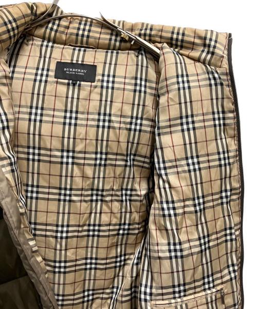 BURBERRY BLACK LABEL（バーバリーブラックレーベル）BURBERRY BLACK LABEL (バーバリーブラックレーベル) 裏地ノバチェックダウンベスト カーキ サイズ:ｌの古着・服飾アイテム