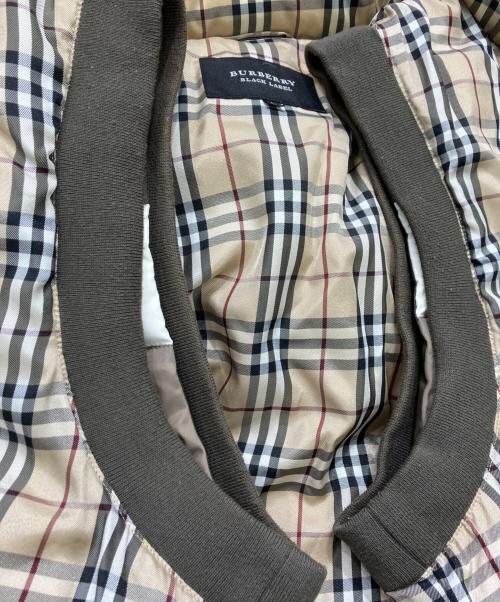 BURBERRY BLACK LABEL（バーバリーブラックレーベル）BURBERRY BLACK LABEL (バーバリーブラックレーベル) 裏地ノバチェックダウンベスト カーキ サイズ:ｌの古着・服飾アイテム