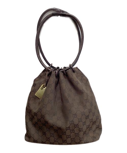 GUCCI（グッチ）GUCCI (グッチ) インバッグ付GGトートバッグ ブラウンの古着・服飾アイテム