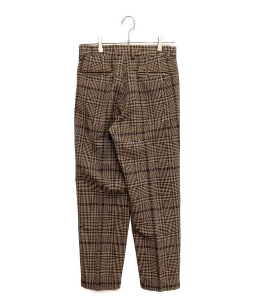 CellarDoor（セラードアー）CellarDoor (セラードアー) MODLUチェックトラウザーパンツ ブラウン サイズ:44の古着・服飾アイテム