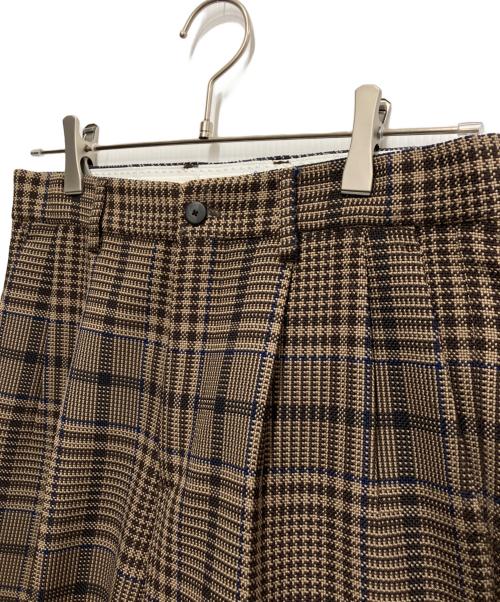 CellarDoor（セラードアー）CellarDoor (セラードアー) MODLUチェックトラウザーパンツ ブラウン サイズ:44の古着・服飾アイテム