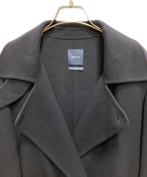 apart by（アパートバイ）apart by (アパートバイ) カシープ3WAYスタンドロングコート ネイビー サイズ:Mの古着・服飾アイテム