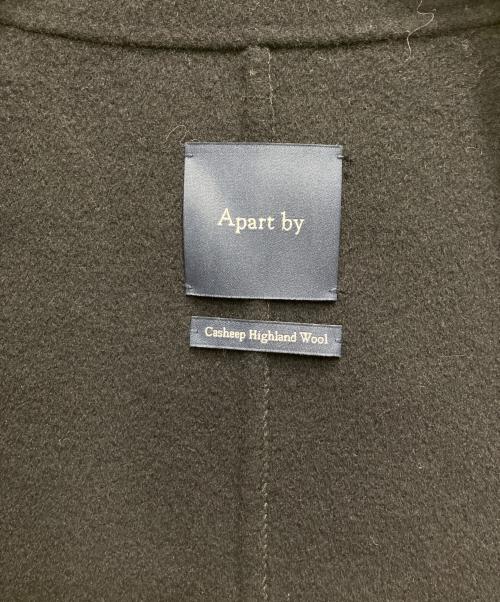 apart by（アパートバイ）apart by (アパートバイ) カシープ3WAYスタンドロングコート ネイビー サイズ:Mの古着・服飾アイテム