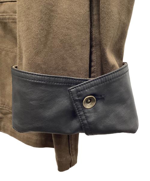 Sea Room lynn（シールームリン）Sea Room Lynn (シールームリン) ECO Leather  collar カバーオール ブラウン サイズ:Freeの古着・服飾アイテム