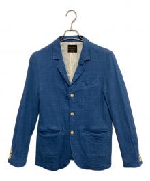 BYGLADHAND（バイグラッドハンド）の古着「刺繍テーラードジャケット」｜ブルー