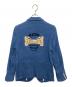 BYGLADHAND (バイグラッドハンド) 刺繍テーラードジャケット ブルー サイズ:M：5000円