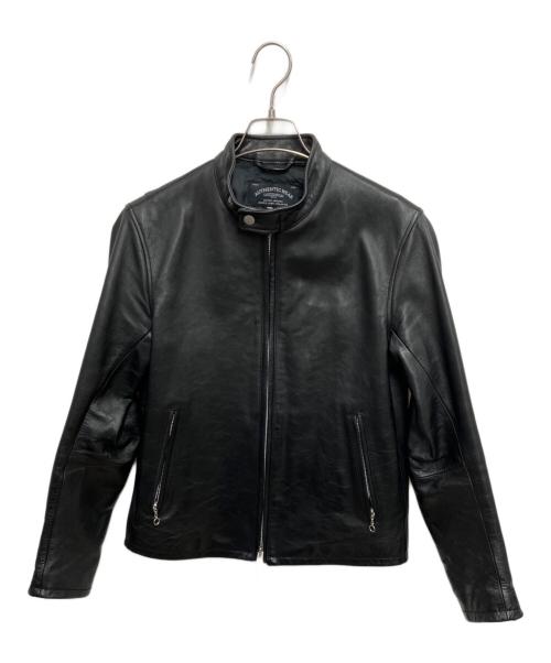 green label relaxing（グリーンレーベルリラクシング）green label relaxing (グリーンレーベルリラクシング) SOFT/COW S-ライダースジャケット ブラック サイズ:Ｍの古着・服飾アイテム