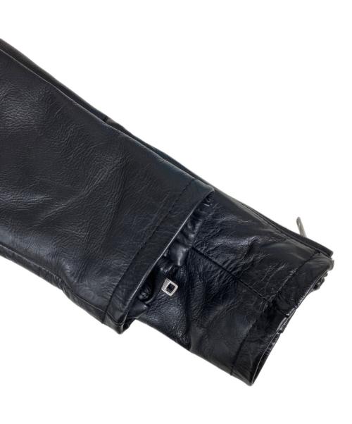 green label relaxing（グリーンレーベルリラクシング）green label relaxing (グリーンレーベルリラクシング) SOFT/COW S-ライダースジャケット ブラック サイズ:Ｍの古着・服飾アイテム