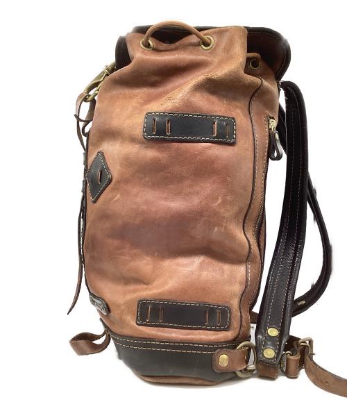 Herz（ヘルツ）Herz (ヘルツ) レザーリュック ブラウンの古着・服飾アイテム