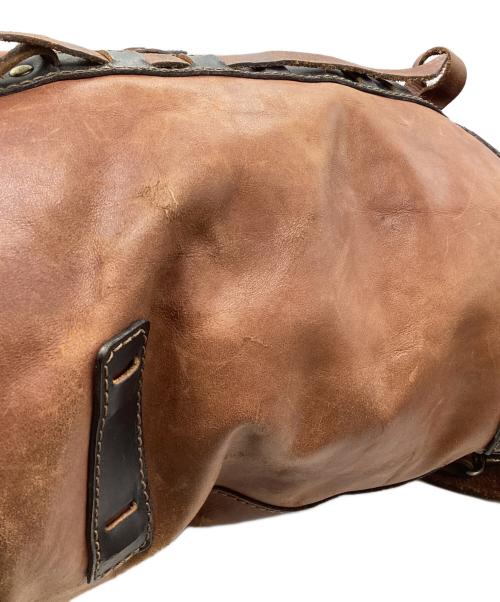 Herz（ヘルツ）Herz (ヘルツ) レザーリュック ブラウンの古着・服飾アイテム