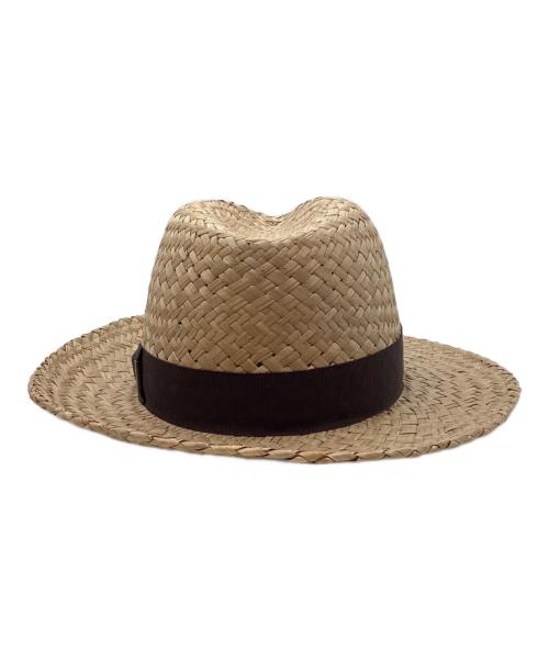 Mr.FATMAN&CO（ミスターファットマンアンドコー）Mr.FATMAN&CO (ミスターファットマンアンドコー) がま草カンカン帽 ベージュの古着・服飾アイテム