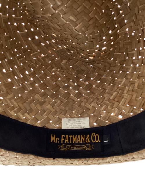 Mr.FATMAN&CO（ミスターファットマンアンドコー）Mr.FATMAN&CO (ミスターファットマンアンドコー) がま草カンカン帽 ベージュの古着・服飾アイテム