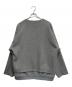 SUM1 STYLE (スミスタイル) 切替ノーカラージャケット グレー サイズ:FREE：9000円