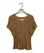 ISABEL MARANT ETOILEイザベルマランエトワール）の古着「フリルスリーブニット」｜ブラウン