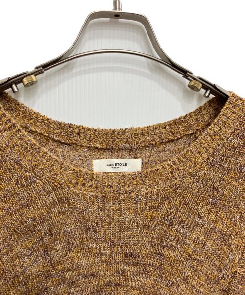 ISABEL MARANT ETOILE（イザベルマランエトワール）ISABEL MARANT ETOILE (イザベルマランエトワール) フリルスリーブニット ブラウン サイズ:34の古着・服飾アイテム
