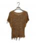 ISABEL MARANT ETOILE (イザベルマランエトワール) フリルスリーブニット ブラウン サイズ:34：4000円