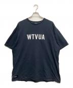 WTAPSダブルタップス）の古着「SNEAK ロゴプリントTシャツ」｜ネイビー