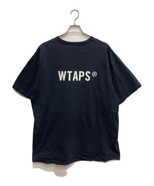 WTAPS（ダブルタップス）WTAPS (ダブルタップス) SNEAK ロゴプリントTシャツ ネイビー サイズ:04の古着・服飾アイテム
