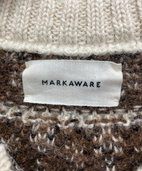 MARKAWARE（マーカウェア）MARKAWARE (マーカウェア) NORDIC SWEATER NATURAL COLOR ALPACA ホワイト サイズ:1の古着・服飾アイテム
