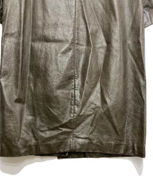 MARNI（マルニ）MARNI (マルニ) 半袖ラムレザーコート オリーブ サイズ:38の古着・服飾アイテム