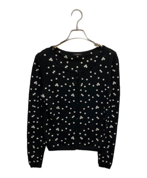 TOCCA（トッカ）TOCCA (トッカ) フラワー刺繍カーディガン ブラック サイズ:XSの古着・服飾アイテム