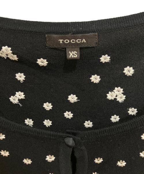 TOCCA（トッカ）TOCCA (トッカ) フラワー刺繍カーディガン ブラック サイズ:XSの古着・服飾アイテム