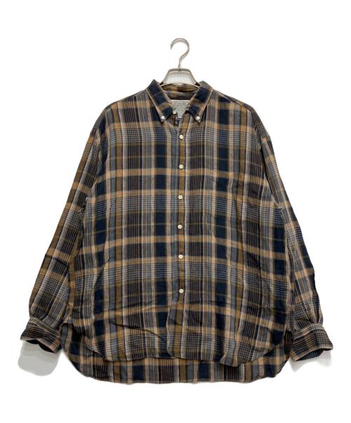 SUNNY ELEMENT（サニーエレメント）SUNNY ELEMENT (サニーエレメント) HIKE BD SHIRT ネイビー×イエロー サイズ:Mの古着・服飾アイテム
