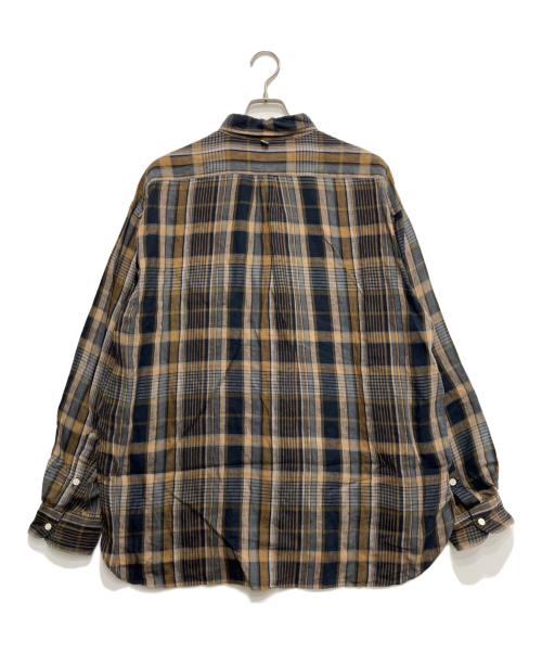 SUNNY ELEMENT（サニーエレメント）SUNNY ELEMENT (サニーエレメント) HIKE BD SHIRT ネイビー×イエロー サイズ:Mの古着・服飾アイテム