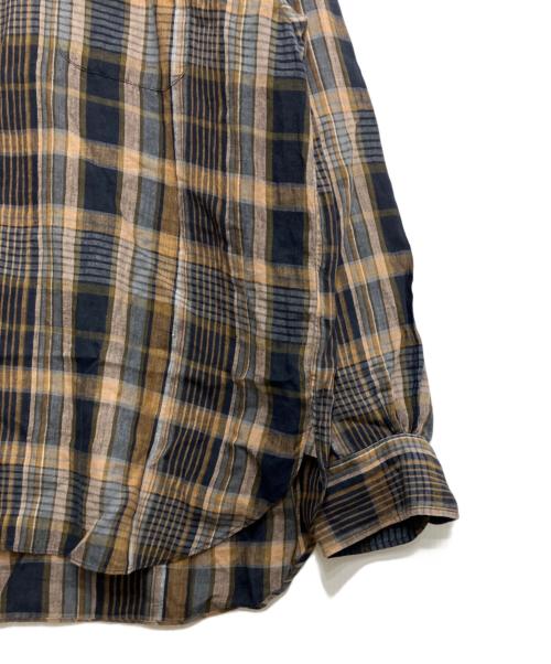 SUNNY ELEMENT（サニーエレメント）SUNNY ELEMENT (サニーエレメント) HIKE BD SHIRT ネイビー×イエロー サイズ:Mの古着・服飾アイテム