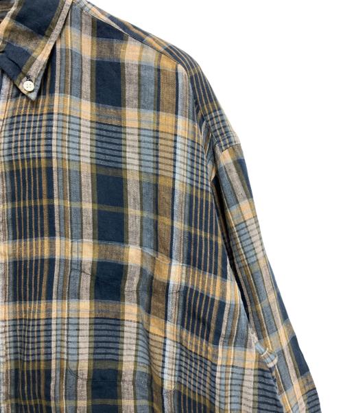 SUNNY ELEMENT（サニーエレメント）SUNNY ELEMENT (サニーエレメント) HIKE BD SHIRT ネイビー×イエロー サイズ:Mの古着・服飾アイテム