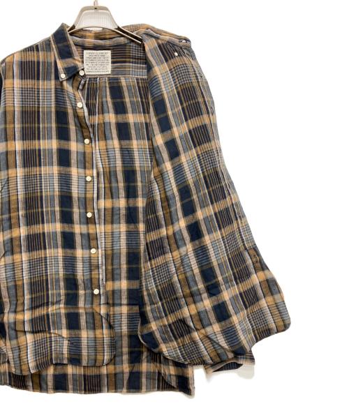 SUNNY ELEMENT（サニーエレメント）SUNNY ELEMENT (サニーエレメント) HIKE BD SHIRT ネイビー×イエロー サイズ:Mの古着・服飾アイテム