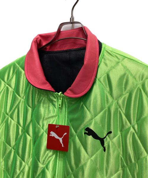 PUMA（プーマ）PUMA (プーマ) A$AP Rocky (エイサップ・ロッキー) PLEATHER JACKET/レザージャケット ブラック サイズ:Lの古着・服飾アイテム